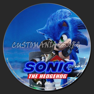 Sonic the Hedgehog (2019) dvd label