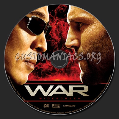 War dvd label