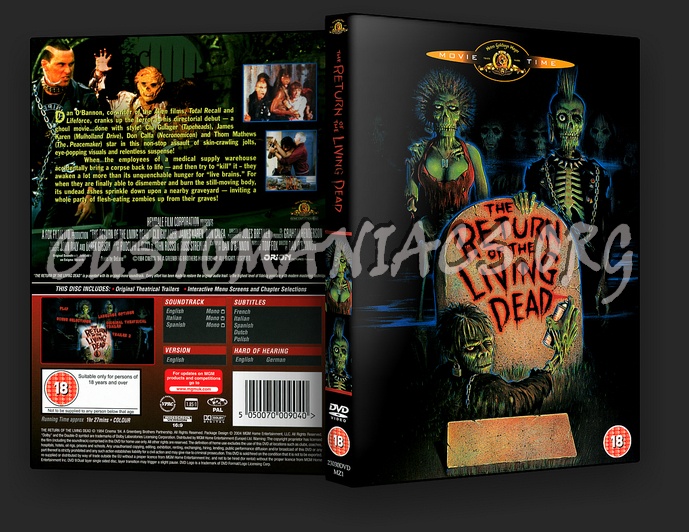 The Return of the Living Dead dvd cover