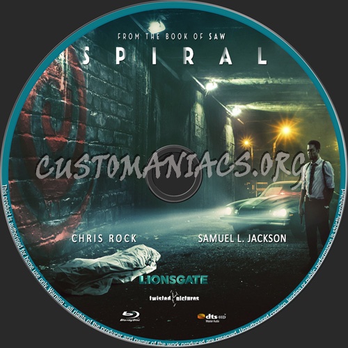 Spiral blu-ray label