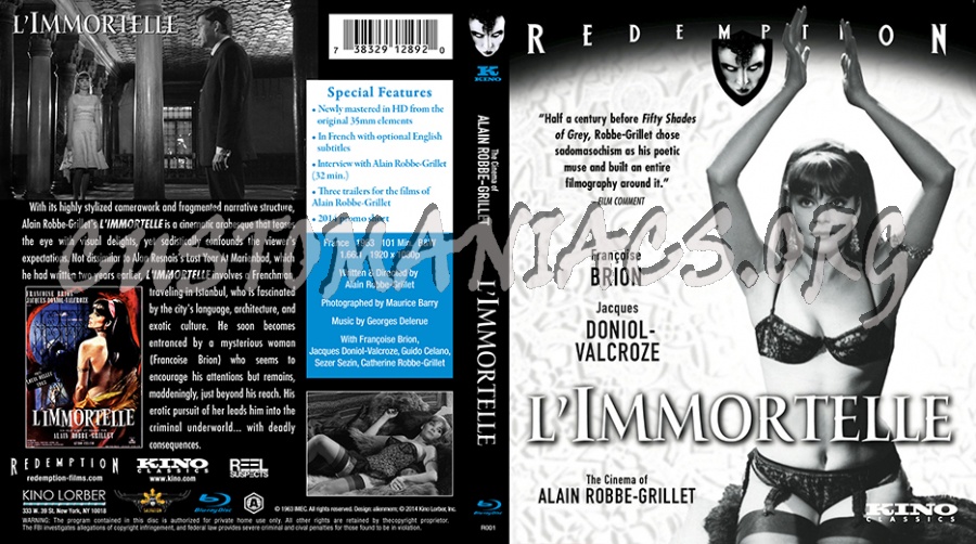 L'immortelle (1963) blu-ray cover