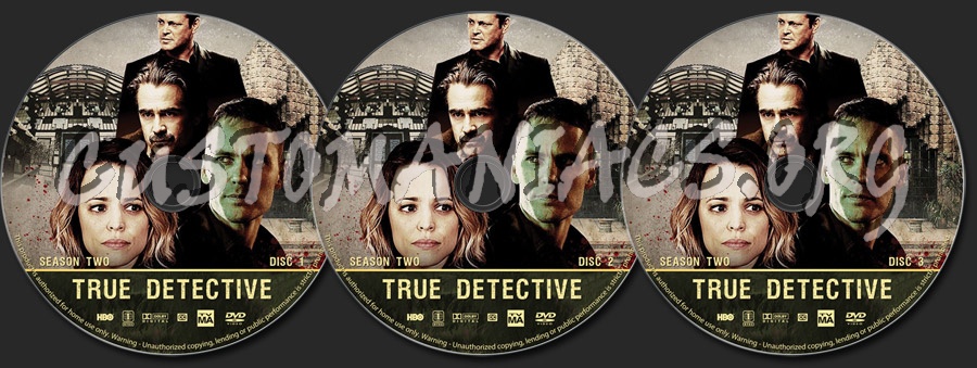 True Detective - Season 2 dvd label