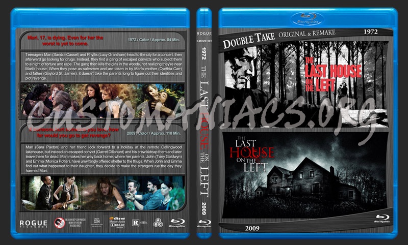 The Last House on the Left Double Feature blu-ray cover