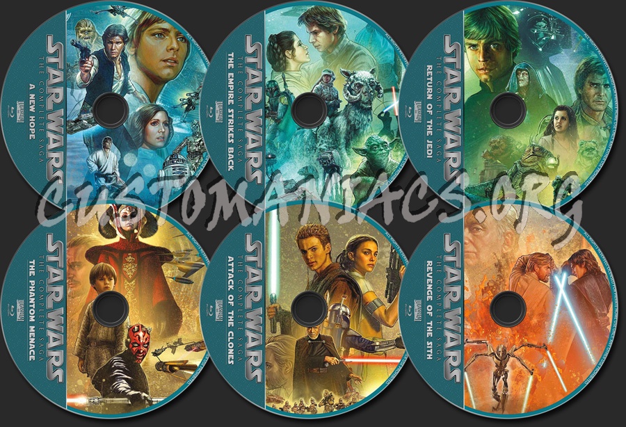 Star Wars Collection blu-ray label