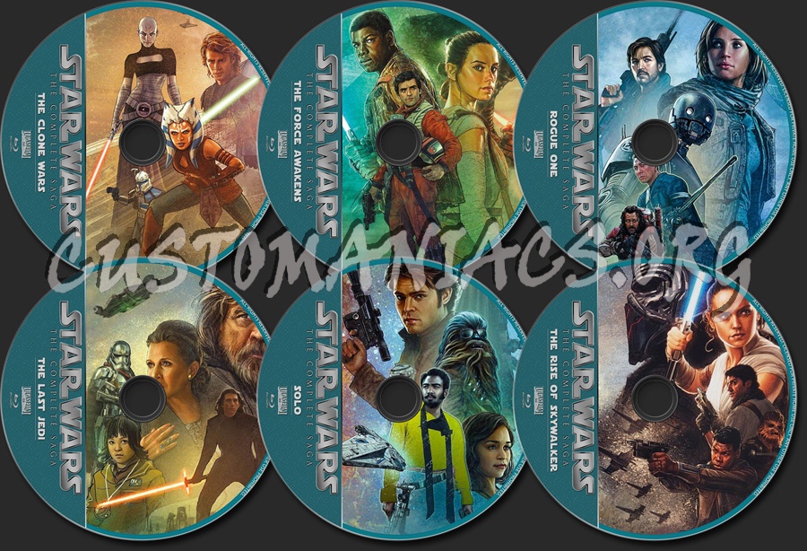 Star Wars Collection blu-ray label