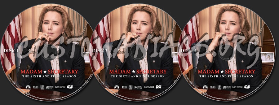 Madam Secretary - Season 6 dvd label