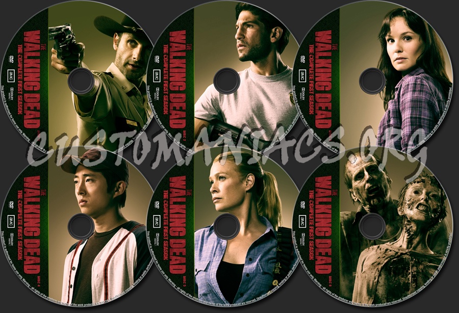 The Walking Dead Season 1 dvd label