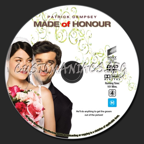 Made Of Honour dvd label