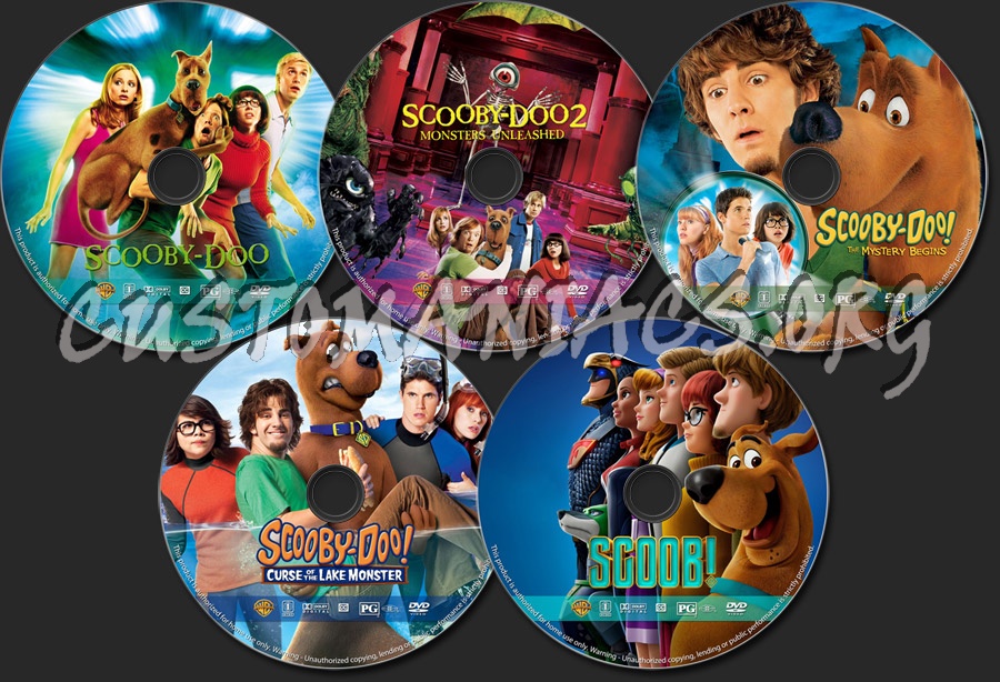 Scooby-Doo 5-Movie Collection dvd label