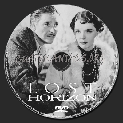 Lost Horizon dvd label