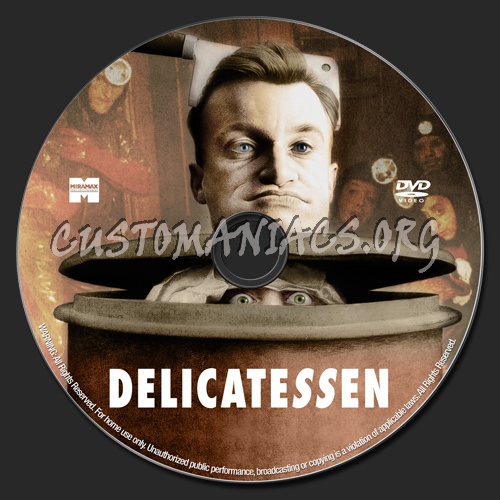 Delicatessen dvd label