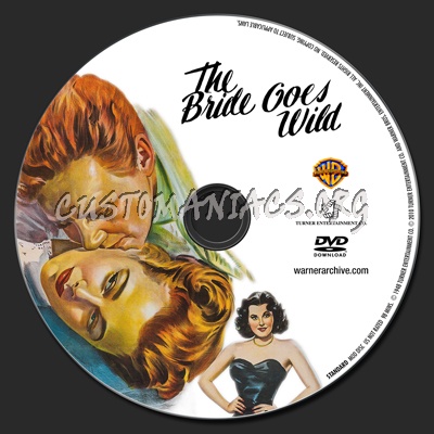 The Bride Goes Wild dvd label