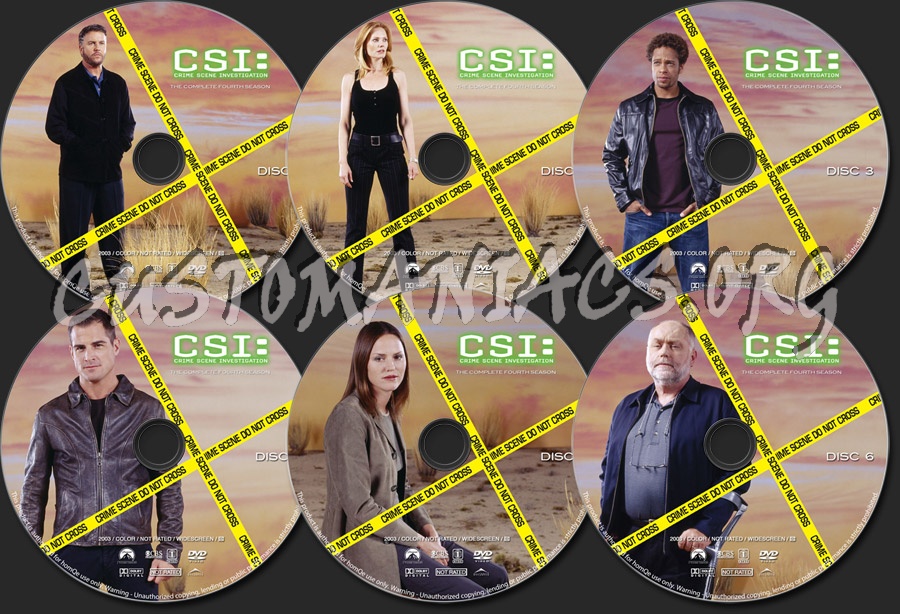 CSI: Crime Scene Investigation - Season 4 dvd label