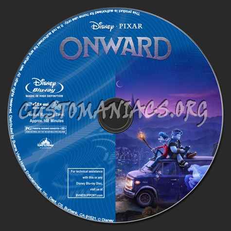 Onward blu-ray label