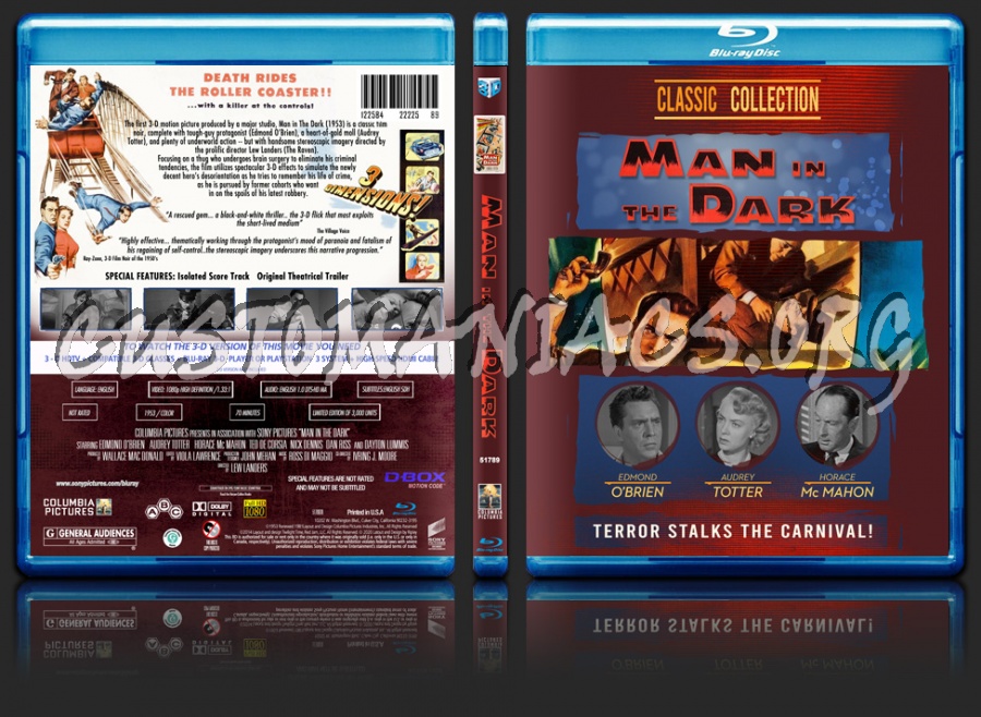 Man In The Dark (1953) blu-ray cover