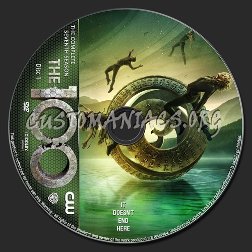 The 100 Season 7 dvd label