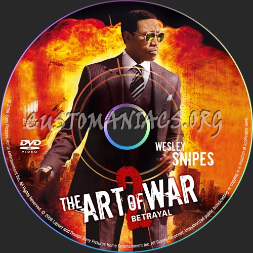 Art of War The Betrayal dvd label