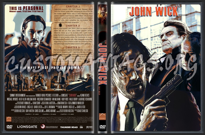 John Wick Trilogy dvd cover