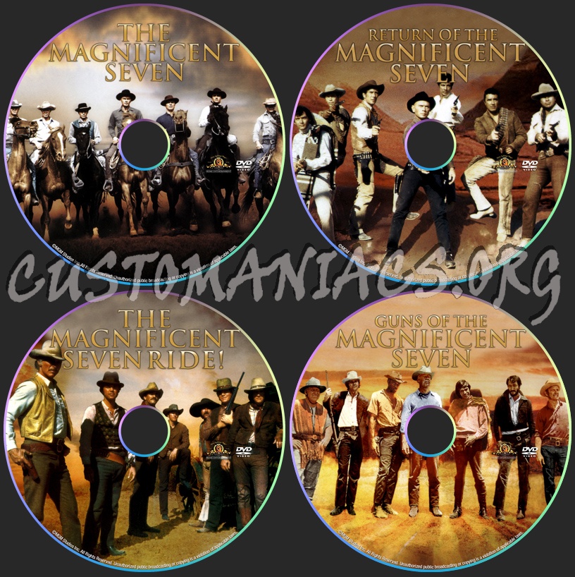 Magnificent Seven Collection dvd label