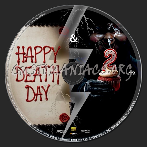 Happy Death Day 1&2 blu-ray label