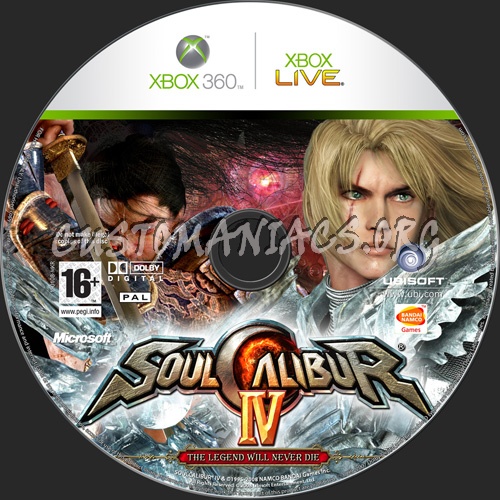 Soulcaliber 4 dvd label