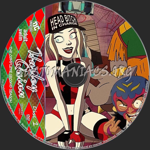 Harley Quinn Season 2 dvd label