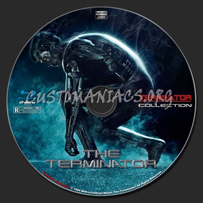 The Terminator blu-ray label