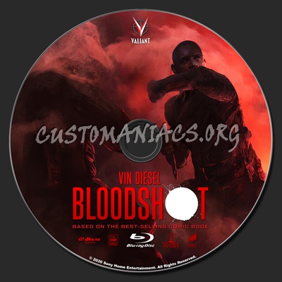 Bloodshot blu-ray label