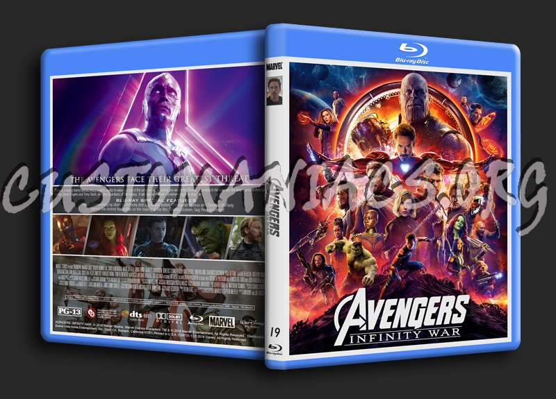 Avengers: Infinity War (Blu-ray & 4K) blu-ray cover - DVD Covers