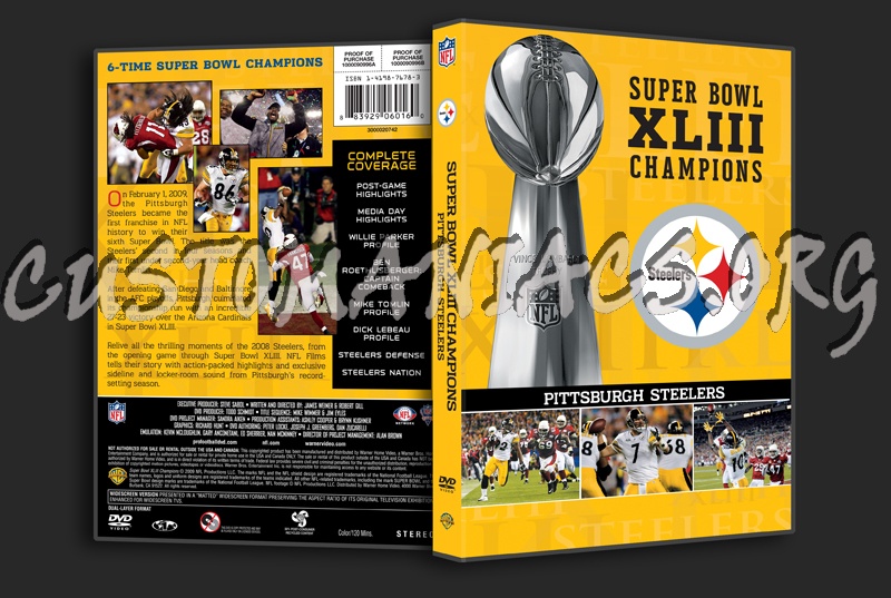 NFL Super Bowl XLIII: Pittsburgh Steelers Champions DVD